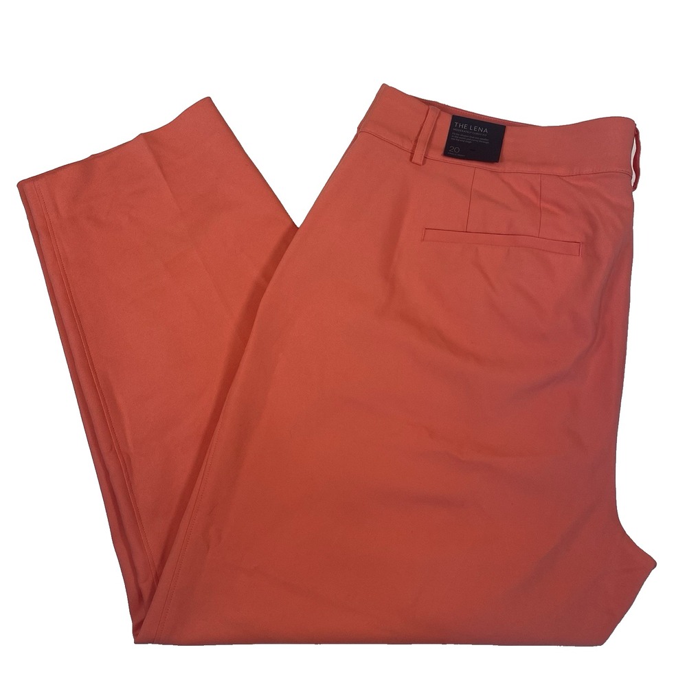 LANE BRYANT Size 20 THE LENA SEXY STRETCH Curvy Fit Coral Ankle Pants NWT $59